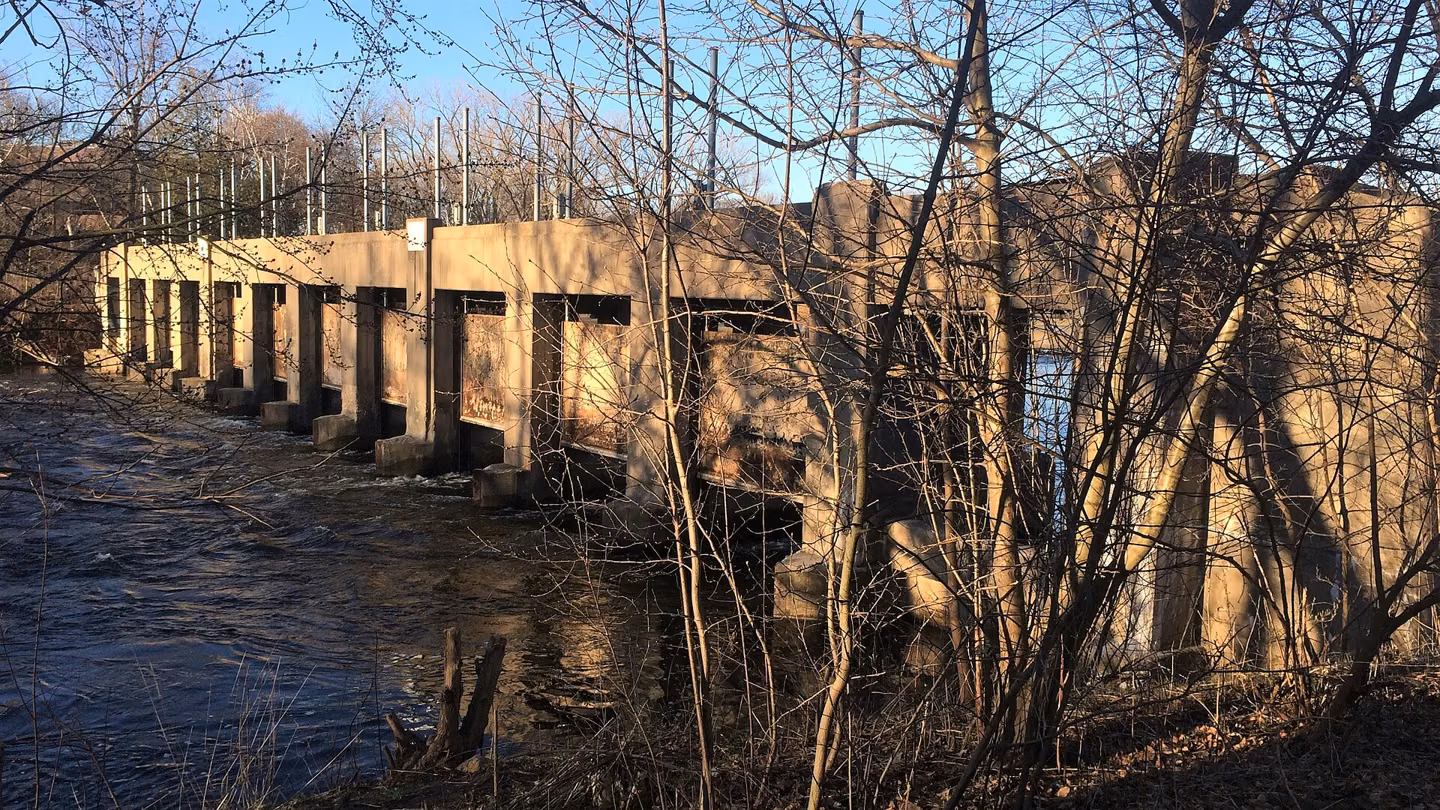 Estabrook Dam on the Milwaukee River.